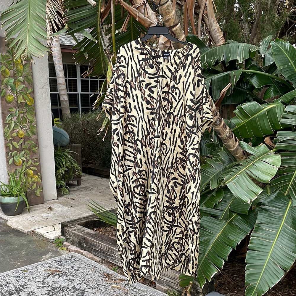 Ashro Animal Print Kaftan